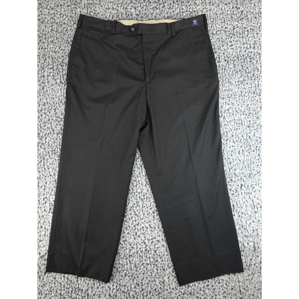 Poston‎ Price Dress Pants Mens 38 Black Cotton Straight Leg Made in USA